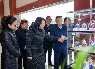 区领导调研重庆市巾帼文明岗首键药包组装班组